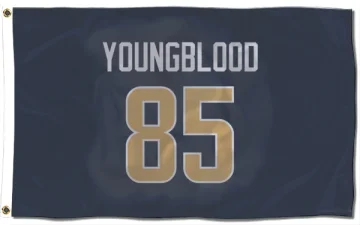 Jack Youngblood Los Angeles Rams  Flag (3 X 5) - Navy