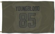 Jack Youngblood Los Angeles Rams  Flag (3 X 5) - Olive