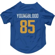 Jack Youngblood Los Angeles Rams Royal  Dog & Cat Pet Jersey - Gold