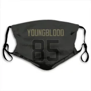 Jack Youngblood Los Angeles Rams  Service Face Mask - Black