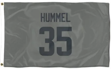 Jacob Hummel Los Angeles Rams  Flag (3 X 5) - Gray