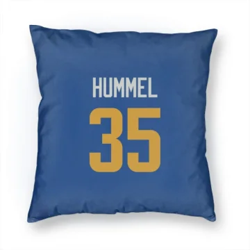 Jacob Hummel Los Angeles Rams   Royal  Pillow Cover (18 X 18) - Gold