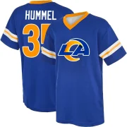 Jacob Hummel Men's Los Angeles Rams Game Day V-Neck T-Shirt Royal