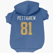 Jamal Pettigrew Los Angeles Rams   Royal  Dog & Cat Pet Hoodie - Gold