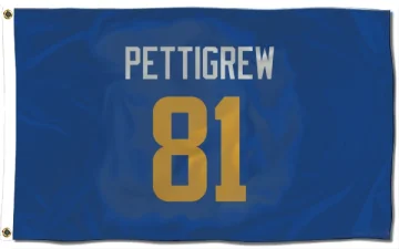 Jamal Pettigrew Los Angeles Rams   Royal  Flag (3 X 5) - Gold