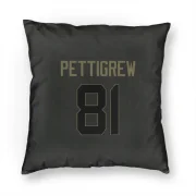 Jamal Pettigrew Los Angeles Rams  Service Pillow Cover (18 X 18) - Black