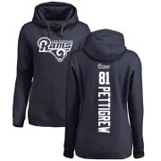 Jamal Pettigrew Women's Los Angeles Rams Pro Line Backer Pullover Hoodie Navy