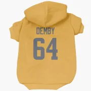 Jamil Demby Los Angeles Rams  Dog & Cat Pet Hoodie - Gold