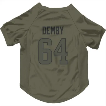 Jamil Demby Los Angeles Rams  Dog & Cat Pet Jersey - Olive