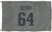 Jamil Demby Los Angeles Rams  Flag (3 X 5) - Gray