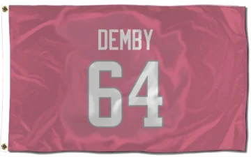 Jamil Demby Los Angeles Rams  Flag (3 X 5) - Pink