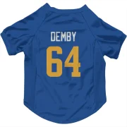 Jamil Demby Los Angeles Rams Royal  Dog & Cat Pet Jersey - Gold