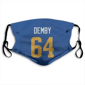 Jamil Demby Los Angeles Rams Royal  Face Mask - Gold