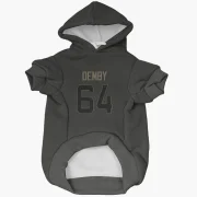 Jamil Demby Los Angeles Rams  Service Dog & Cat Pet Hoodie - Black