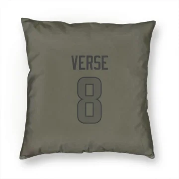 Jared Verse Los Angeles Rams  Pillow Cover (18 X 18) - Olive