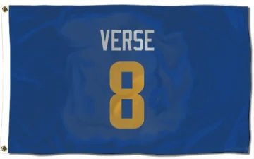 Jared Verse Los Angeles Rams   Royal  Flag (3 X 5) - Gold