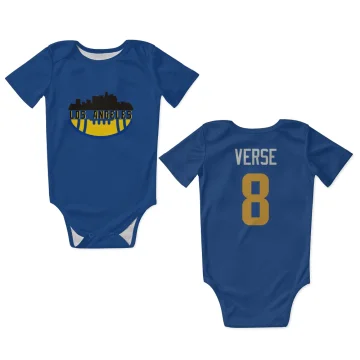 Jared Verse Los Angeles Rams   Royal  Infant & Newborn Bodysuit - Gold