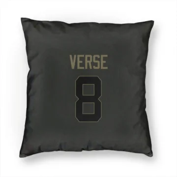 Jared Verse Los Angeles Rams  Service Pillow Cover (18 X 18) - Black