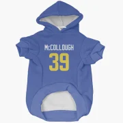 Jaylen McCollough Los Angeles Rams  Dog & Cat Pet Hoodie - Royal