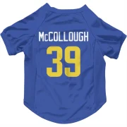 Jaylen McCollough Los Angeles Rams  Dog & Cat Pet Jersey - Royal