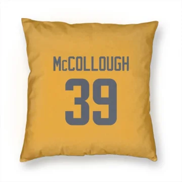 Jaylen McCollough Los Angeles Rams  Pillow Cover (18 X 18) - Gold