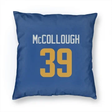 Jaylen McCollough Los Angeles Rams   Royal  Pillow Cover (18 X 18) - Gold