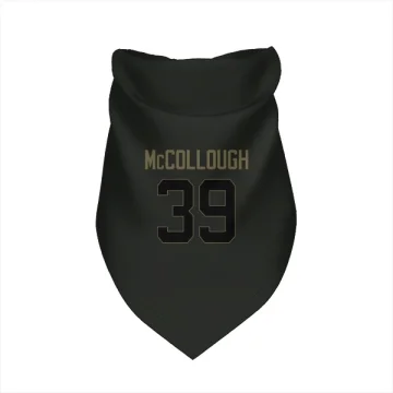 Jaylen McCollough Los Angeles Rams  Service Dog & Cat Pet Bandana - Black