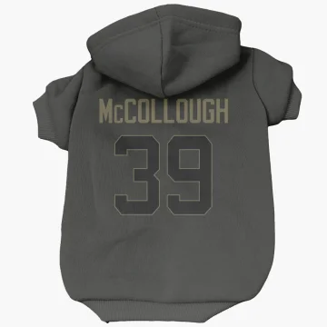 Jaylen McCollough Los Angeles Rams  Service Dog & Cat Pet Hoodie - Black