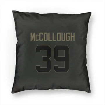 Jaylen McCollough Los Angeles Rams  Service Pillow Cover (18 X 18) - Black