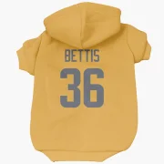 Jerome Bettis Los Angeles Rams  Dog & Cat Pet Hoodie - Gold