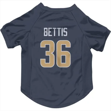 Jerome Bettis Los Angeles Rams  Dog & Cat Pet Jersey - Navy