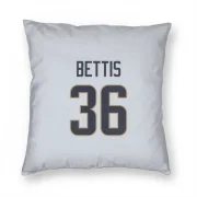 Jerome Bettis Los Angeles Rams  Pillow Cover (18 X 18) - White