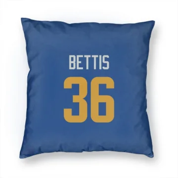 Jerome Bettis Los Angeles Rams Royal  Pillow Cover (18 X 18) - Gold