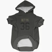 Jerome Bettis Los Angeles Rams  Service Dog & Cat Pet Hoodie - Black