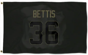 Jerome Bettis Los Angeles Rams  Service Flag (3 X 5) - Black