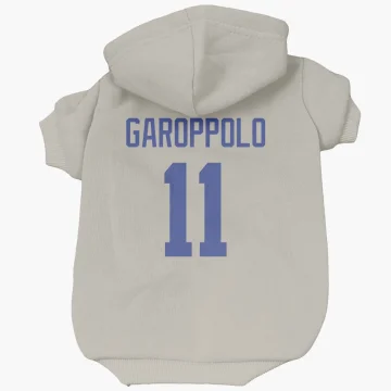 Jimmy Garoppolo Los Angeles Rams   Bone Dog & Cat Pet Hoodie