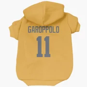 Jimmy Garoppolo Los Angeles Rams  Dog & Cat Pet Hoodie - Gold