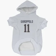 Jimmy Garoppolo Los Angeles Rams  Dog & Cat Pet Hoodie - White