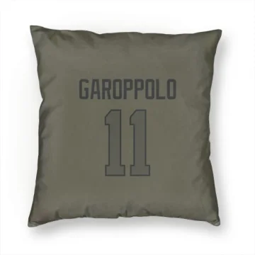 Jimmy Garoppolo Los Angeles Rams  Pillow Cover (18 X 18) - Olive