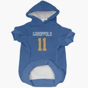 Jimmy Garoppolo Los Angeles Rams   Royal  Dog & Cat Pet Hoodie - Gold