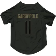 Jimmy Garoppolo Los Angeles Rams  Service Dog & Cat Pet Jersey - Black