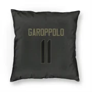 Jimmy Garoppolo Los Angeles Rams  Service Pillow Cover (18 X 18) - Black