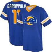 Jimmy Garoppolo Youth Los Angeles Rams Game Day V-Neck T-Shirt Royal