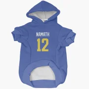 Joe Namath Los Angeles Rams  Dog & Cat Pet Hoodie - Royal