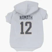 Joe Namath Los Angeles Rams  Dog & Cat Pet Hoodie - White