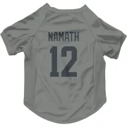 Joe Namath Los Angeles Rams  Dog & Cat Pet Jersey - Gray