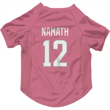 Joe Namath Los Angeles Rams  Dog & Cat Pet Jersey - Pink