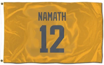 Joe Namath Los Angeles Rams  Flag (3 X 5) - Gold