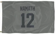 Joe Namath Los Angeles Rams  Flag (3 X 5) - Gray