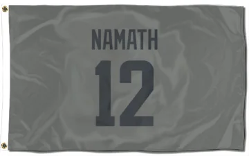 Joe Namath Los Angeles Rams  Flag (3 X 5) - Gray